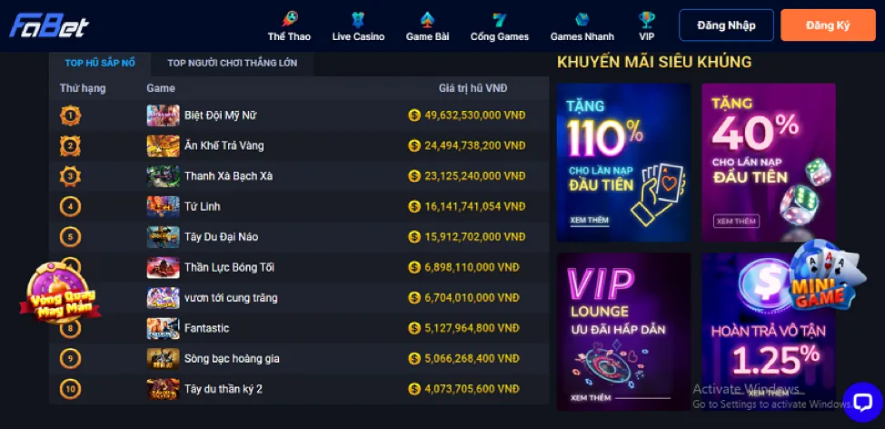 Hoàn trả không giới hạn khi chơi bắn cá 33win69