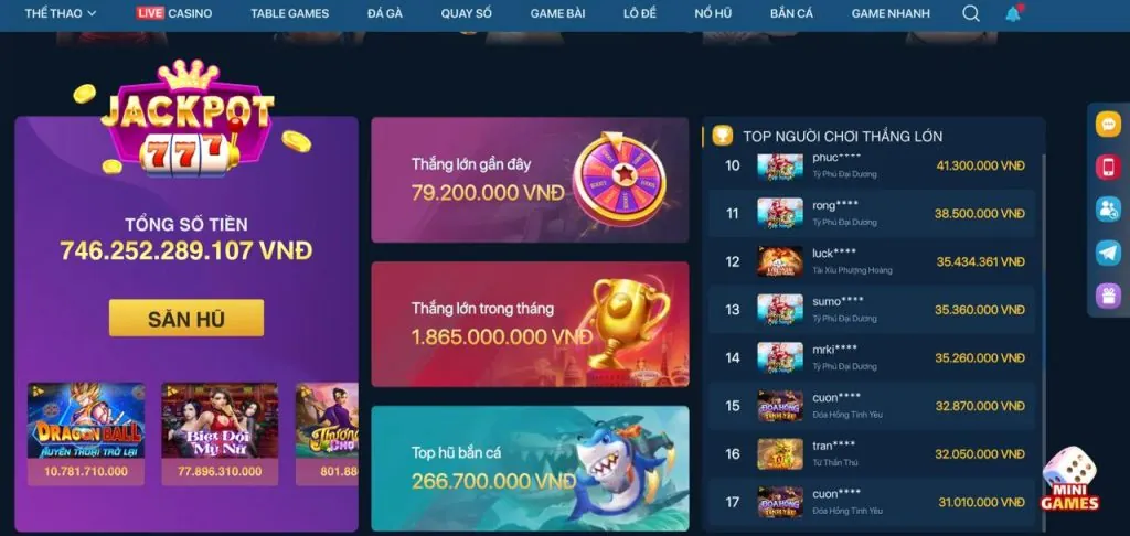 Giao diện cá cược trực tiếp 33win69